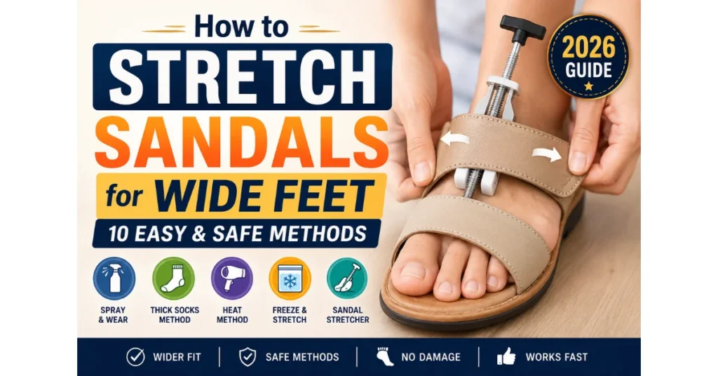How to Stretch Sandals for Wide Feet: 10 Easy & Safe Methods (2026 Guide)