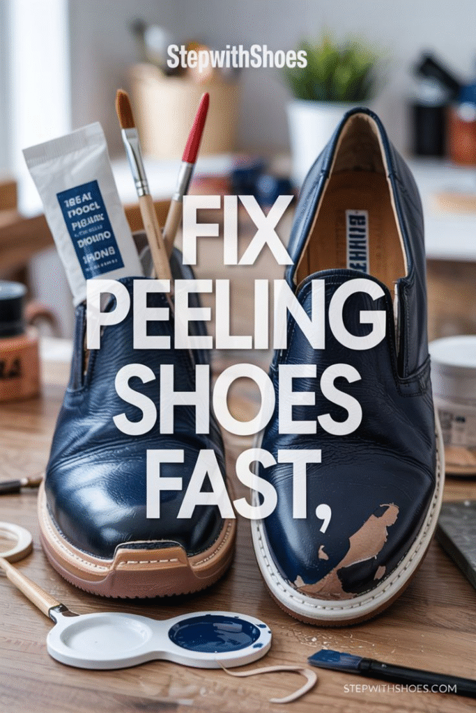 How to fix peeling leather shoes?