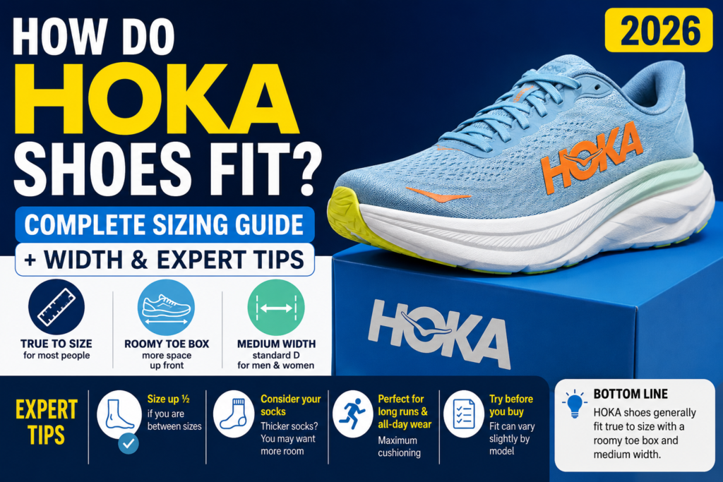How Do Hoka Shoes Fit? Complete Sizing Guide + Width & Expert Tips (2026)