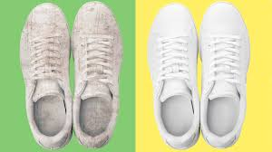 “before and after whitening shoes without bleach”