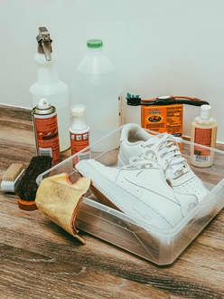 How to whiten shoes without bleach?