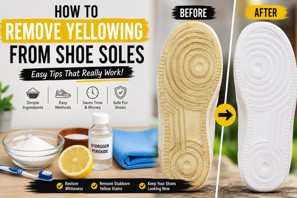 How to remove yellowing from shoe soles? Easy Tips 2026