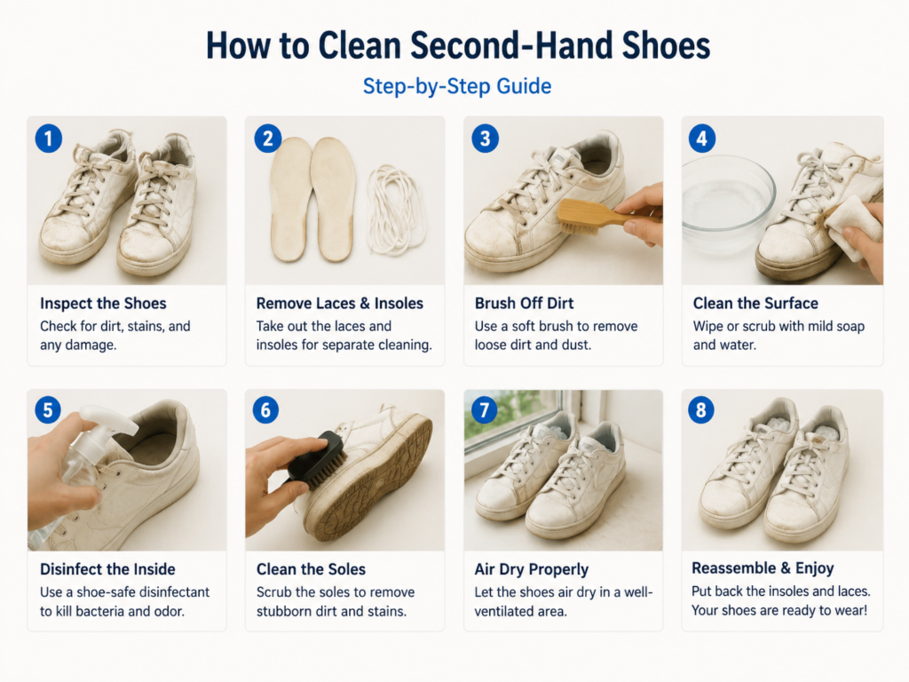 How to Clean Second-Hand Shoes Safely: Complete Step-by-Step Guide (2026)