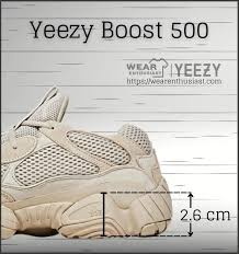 height do Yeezy 500s add