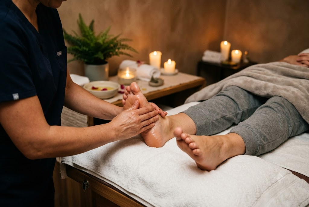 Foot massage for pain relief